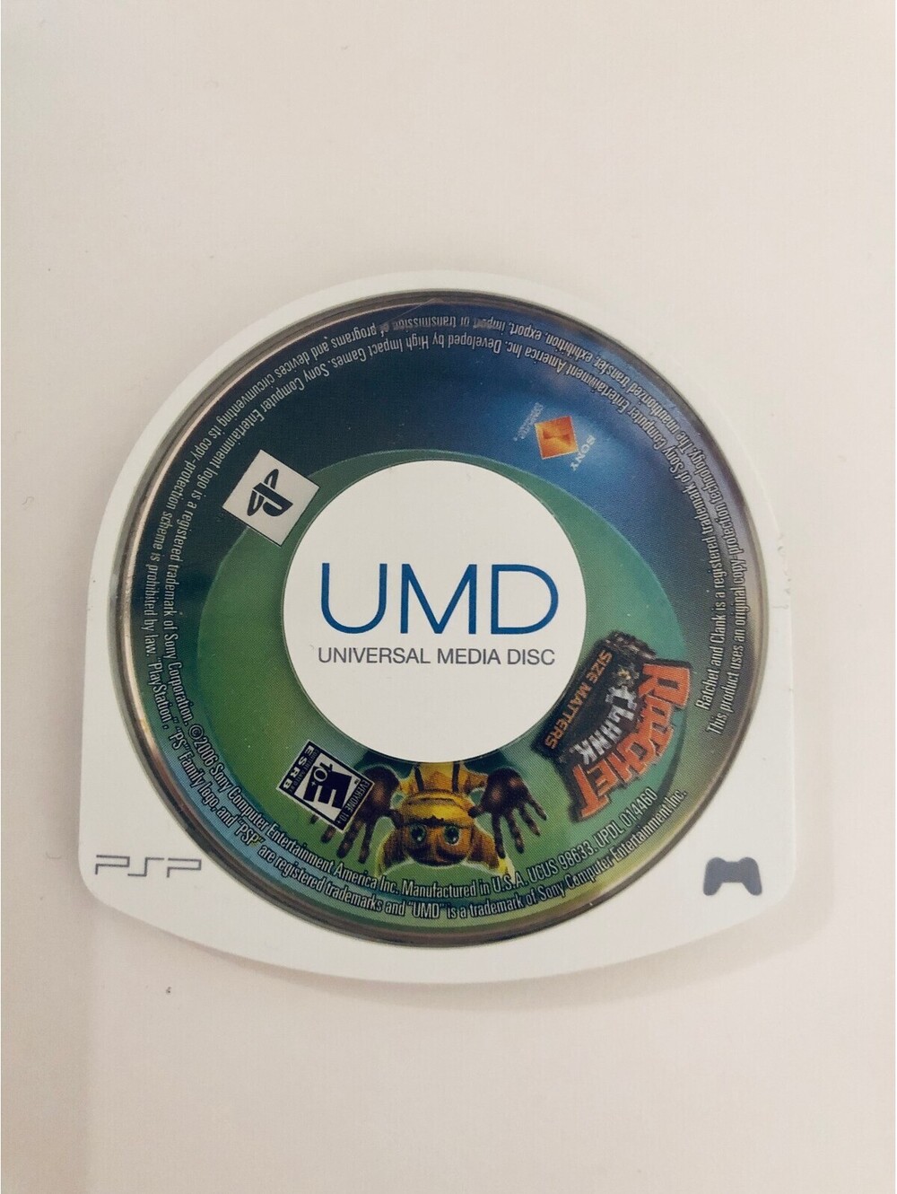 Ratchet & Clank Size Matters P22SP 2007 UMD Disc Only Tested Working No Box